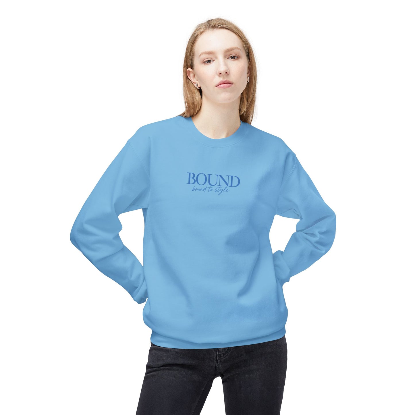 BOUND Palm Tree Unisex Midweight Softstyle Fleece Crewneck Sweatshirt
