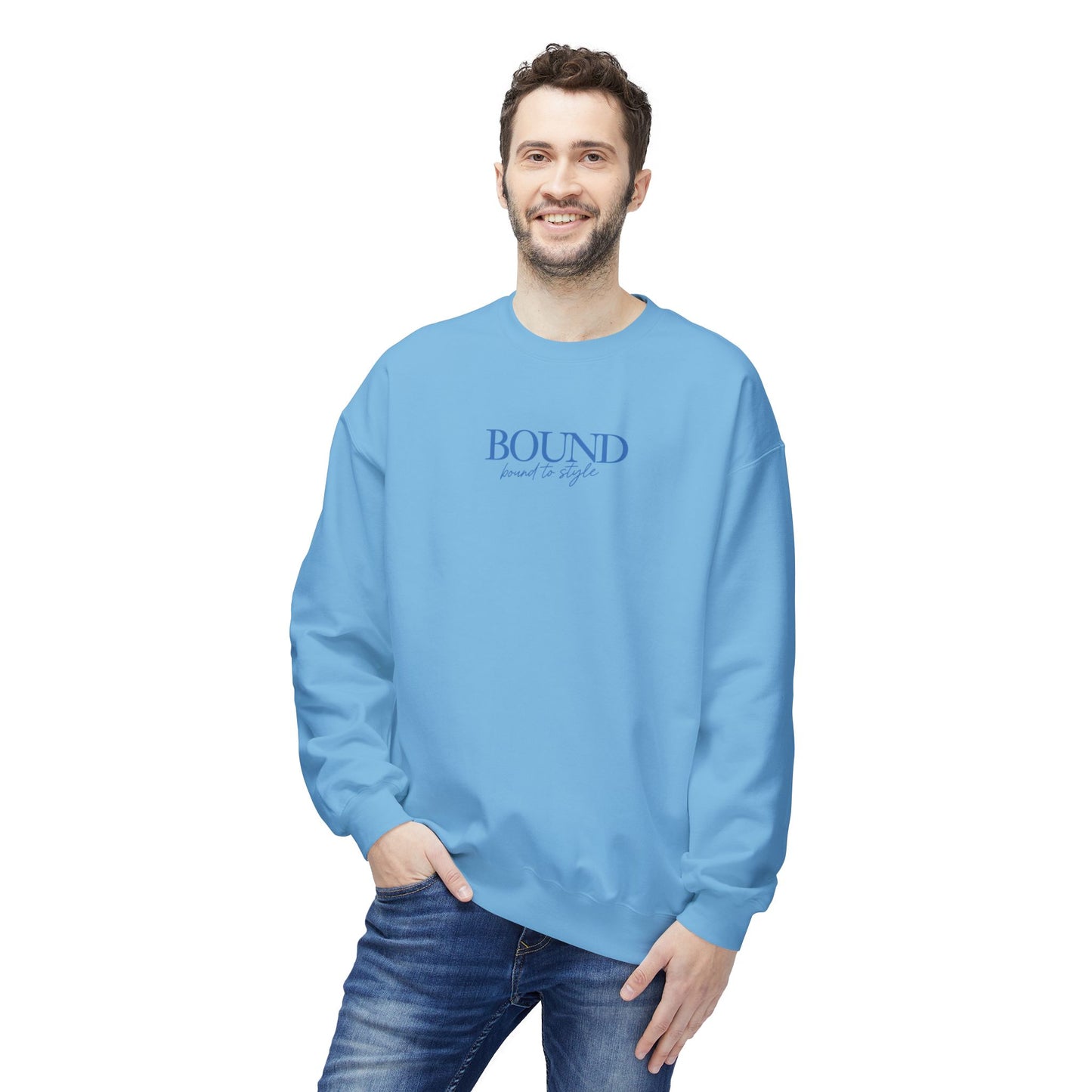 BOUND Palm Tree Unisex Midweight Softstyle Fleece Crewneck Sweatshirt