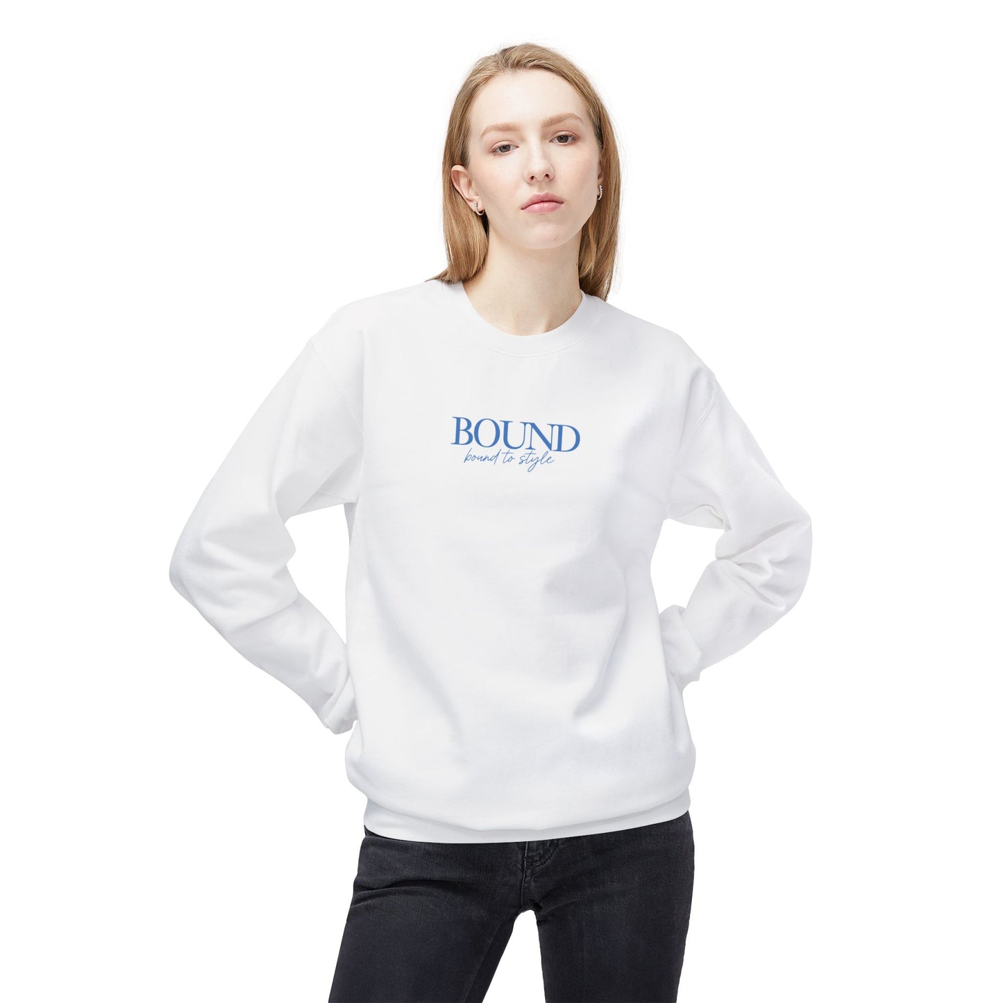 BOUND Palm Tree Unisex Midweight Softstyle Fleece Crewneck Sweatshirt