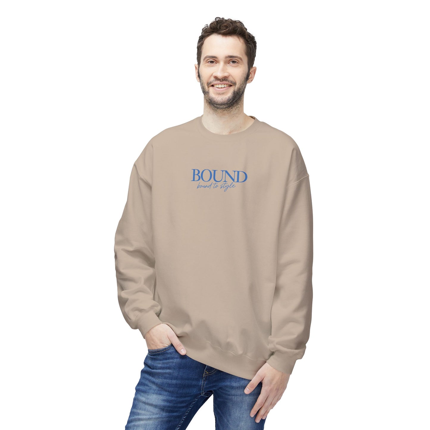 BOUND Palm Tree Unisex Midweight Softstyle Fleece Crewneck Sweatshirt