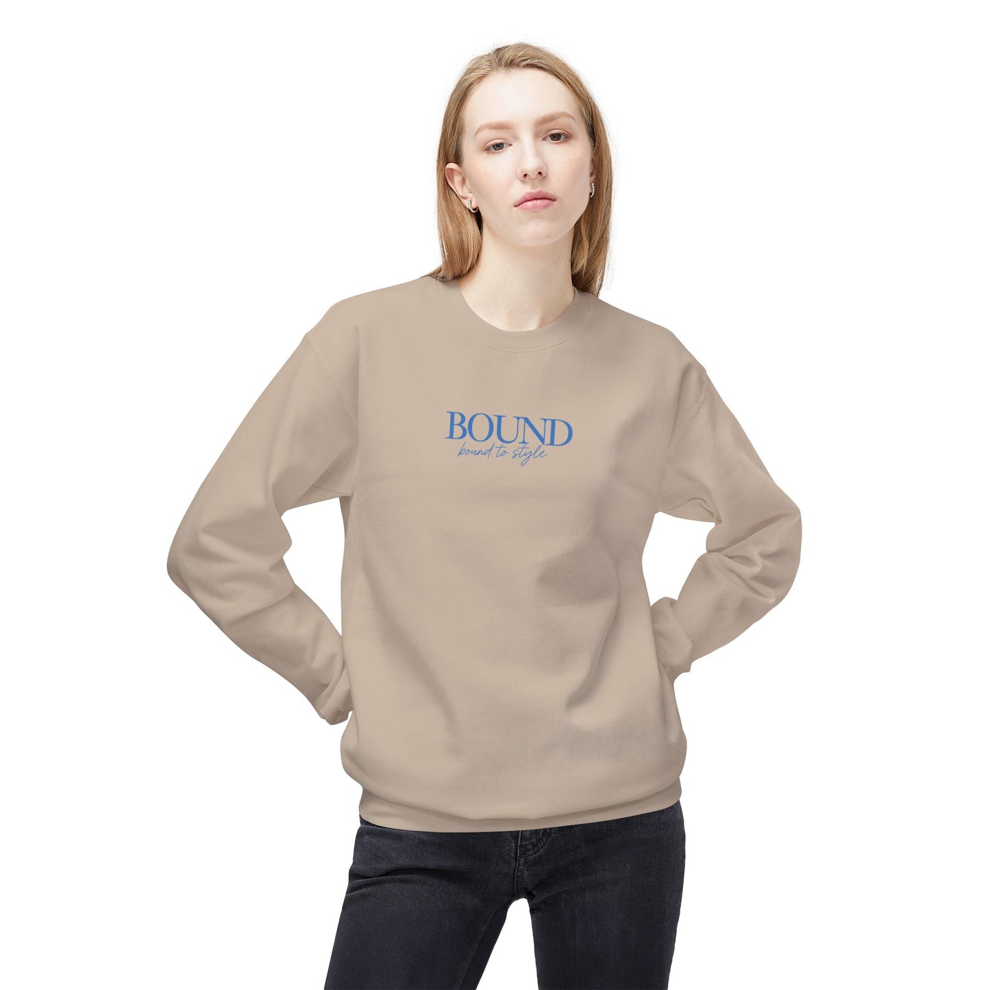 BOUND Palm Tree Unisex Midweight Softstyle Fleece Crewneck Sweatshirt