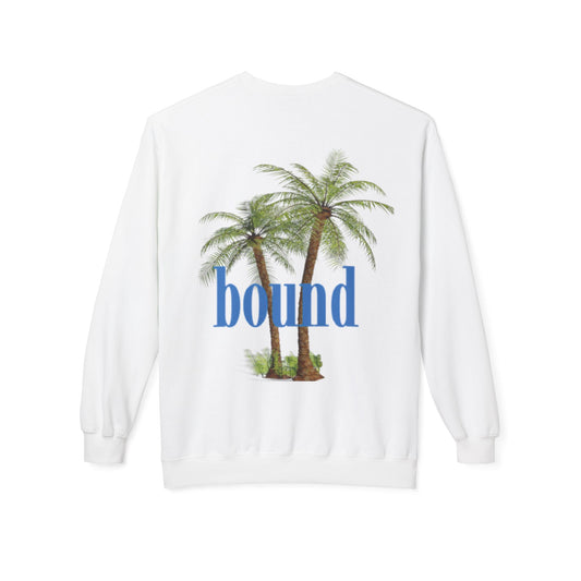 BOUND Palm Tree Unisex Midweight Softstyle Fleece Crewneck Sweatshirt