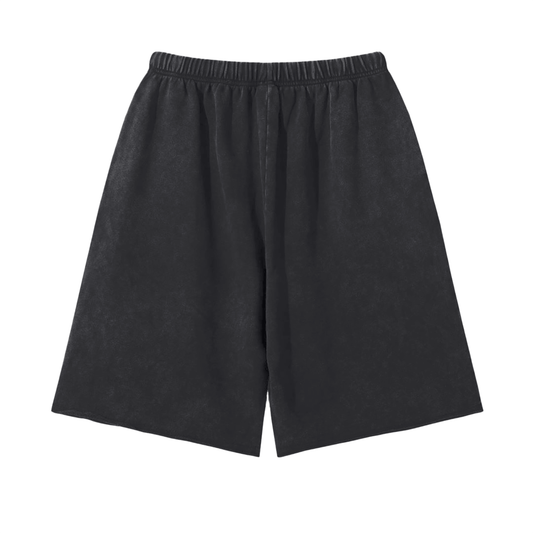 BOUND UFO Scattered Edge Vintage Washed Shorts - 350 GSM - Space Collection